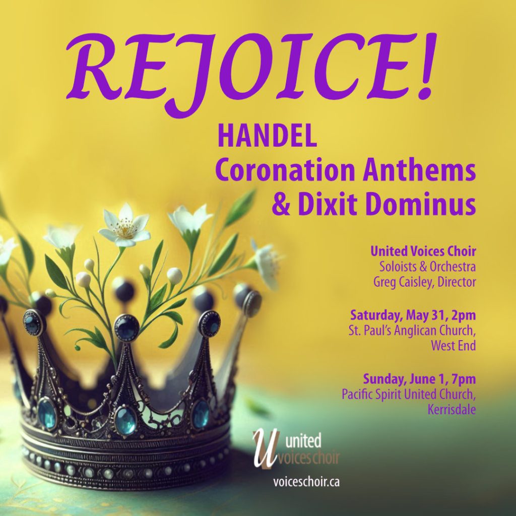 Graphic for Rejoice! Spring 2025 concert